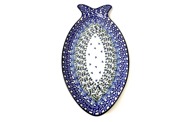 E18 Bunzlau groot Visbord 35x20cm 1821X Serveerschalen